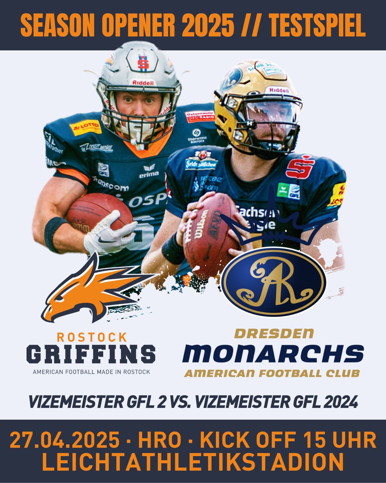 Griffins Testen Gegen Monarchs